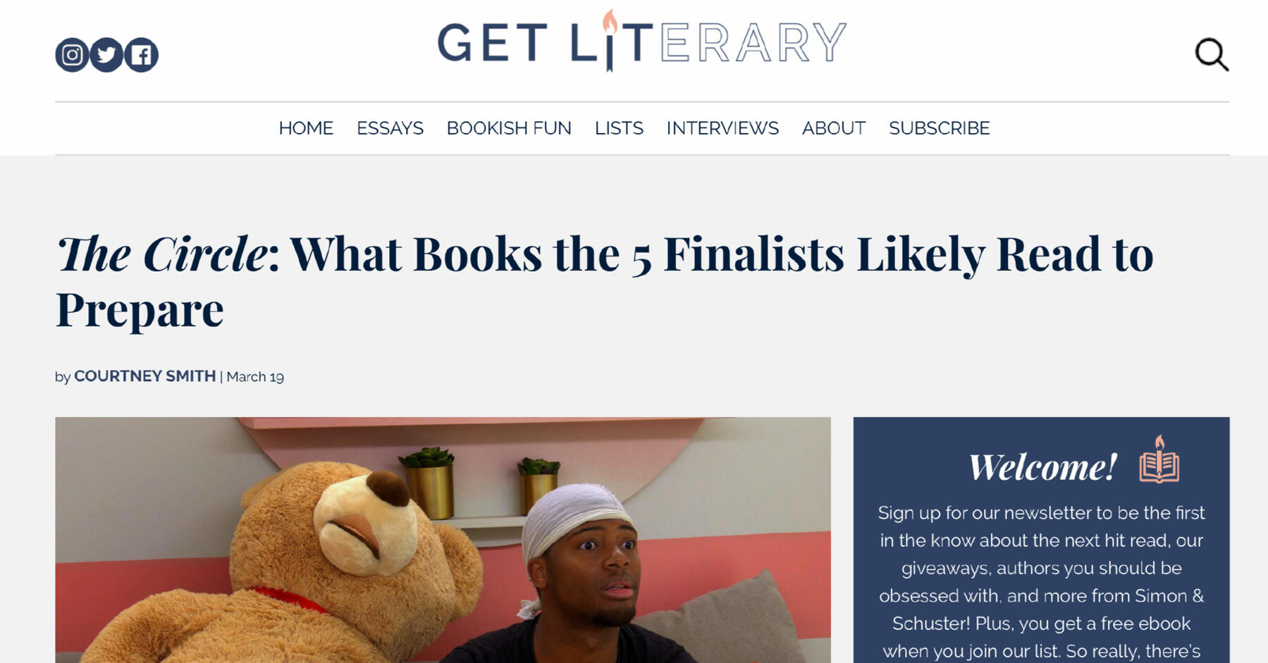 Get Literary Article: The Circle: What Books the 5 Finalists Likely Read to Prepare by Courtney Smith